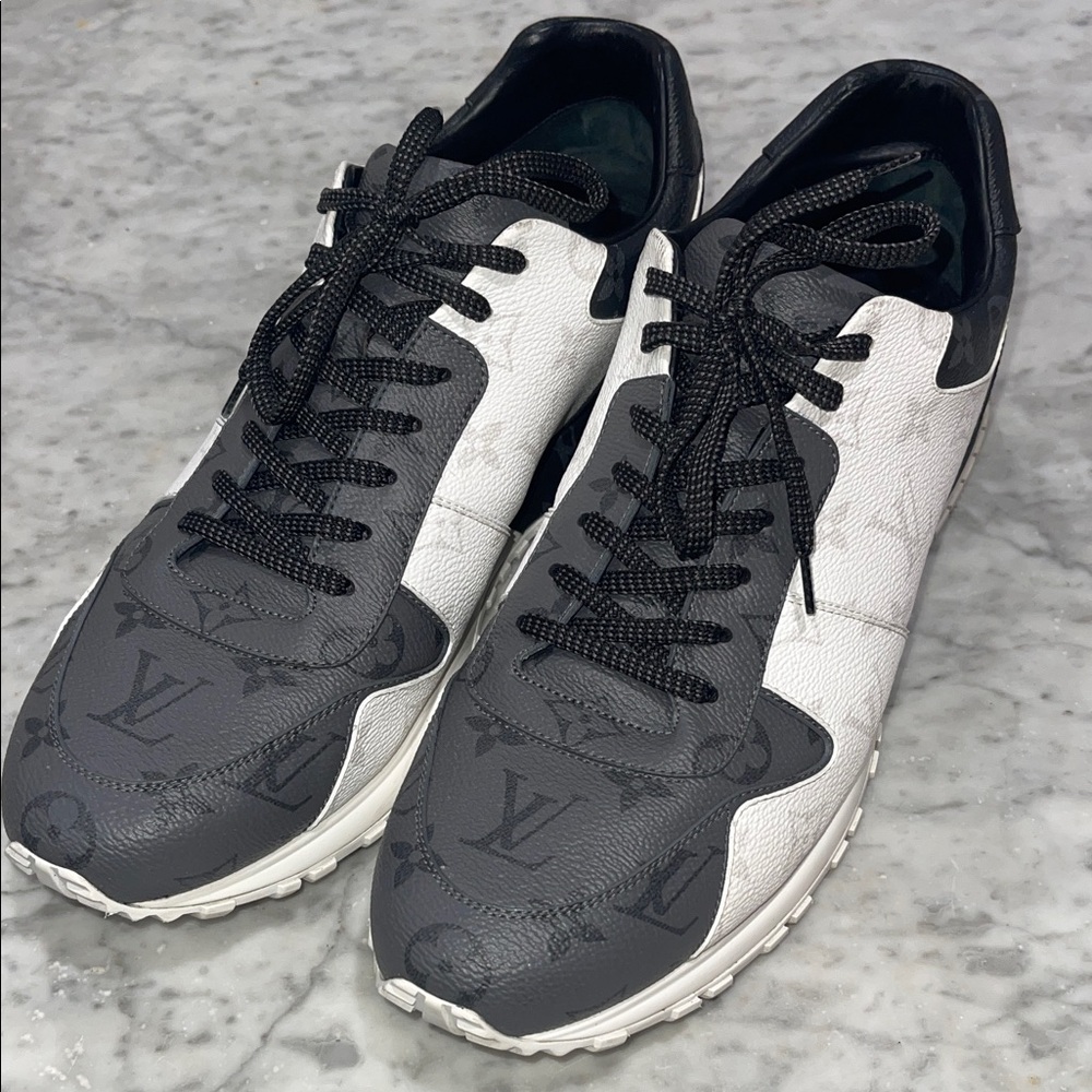 Louis Vuitton Monogram Black and White Sneakers